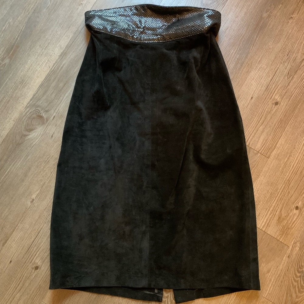 Vintage 90s leather skirt